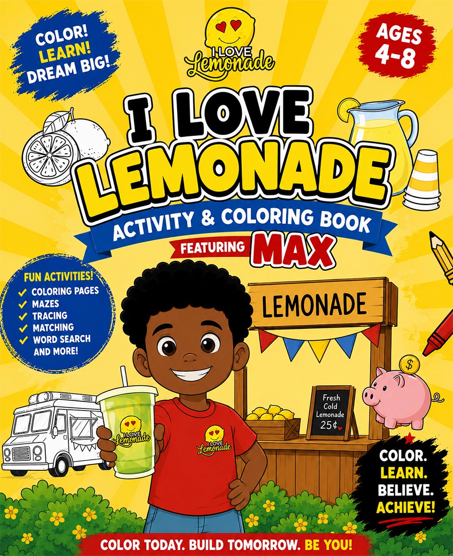 I Love Lemonade Activity & Coloring Book